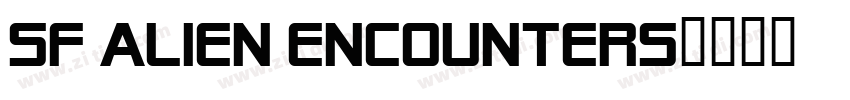 SF Alien Encounters字体转换